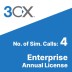 3CX Enterprise Telephone System Annual License - 4SC
