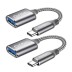 USB C to USB 3.0 Adapter, [2 Pack] USB C Male to USB A Female