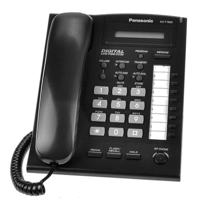 Panasonic KX-T7665 - Telephone in Black