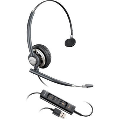 Plantronics EncorePro 310 USB-A 214568-01 Poly Plantronics EncorePro 310 QD Mono Headset 77T43AA