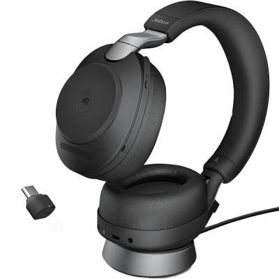 Jabra Evolve2 75 USB MS Teams Headset with Charging Stand | 27599