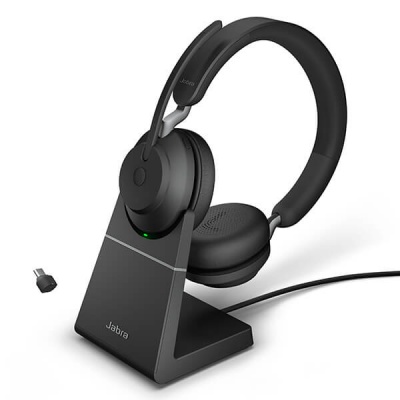 Jabra Evolve2 65 USB-C UC Stereo Headset with Stand