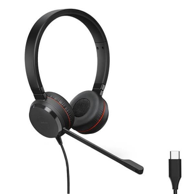 Jabra Evolve 40 MS Stereo PC Headset USB-C with 3.5mm