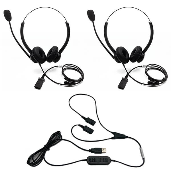 YTraining Lead Headset Bundle (QD to USB) Headset Store