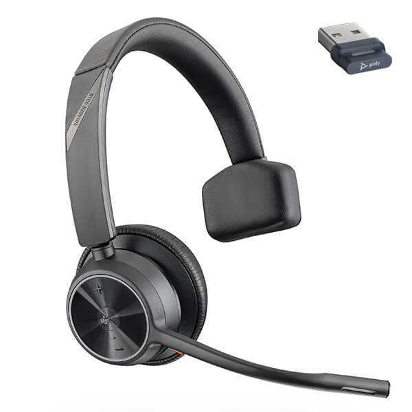 Poly Voyager 4310 UC Wireless Headset, Microsoft Teams, USB-A