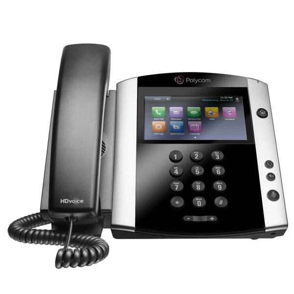 VVX 600 VoIP Telephone in Black Headset Store